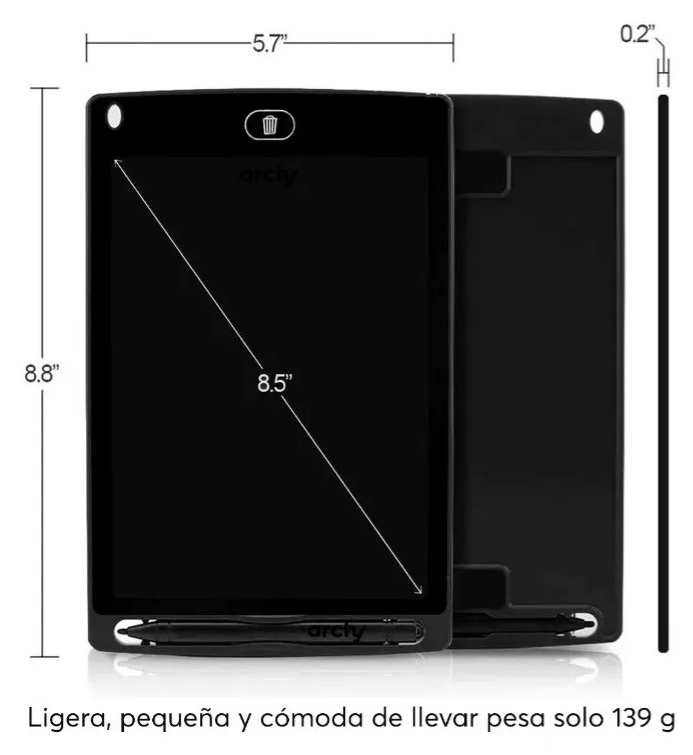 📱 Pizarron Ecológico Lcd 8.5 Tablet